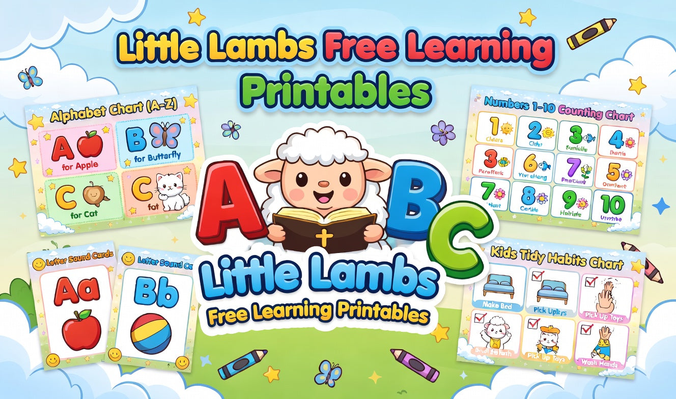 Little Lambs Free Learning Printables