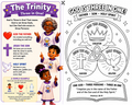 FREE: The Trinity Three in One Printable Bible Lesson and Coloring Page for Kids