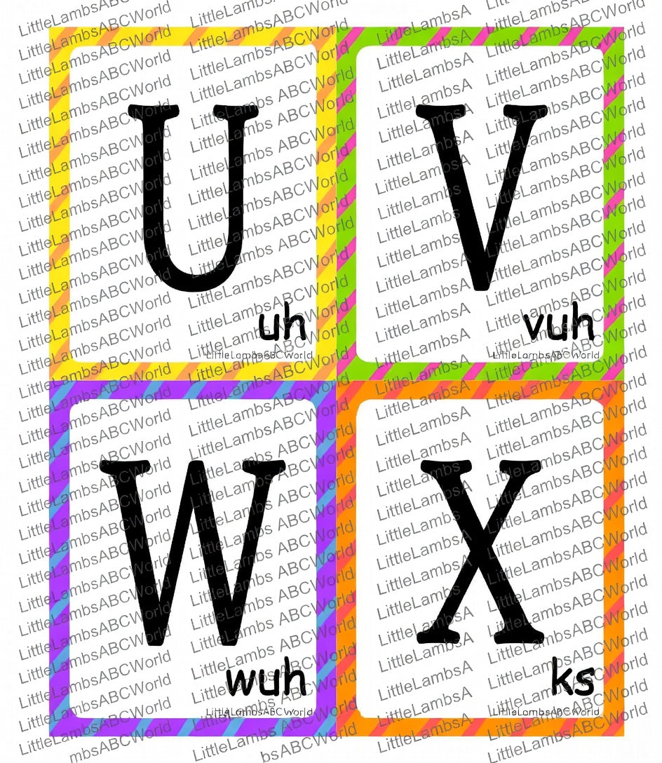 Alphabet Letter Sound Cards – A–Z Printable Set