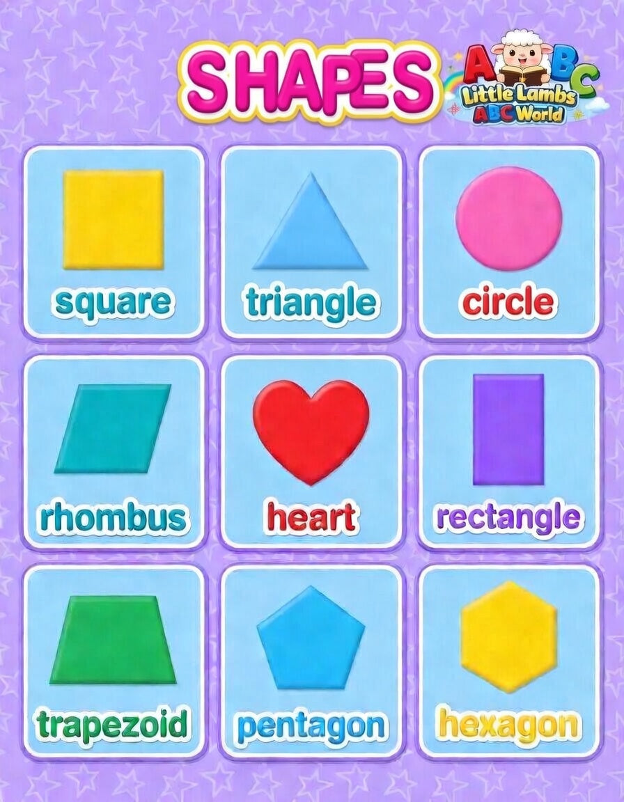 Free Shapes Chart Printable for Toddlers | Learn Shapes Activity