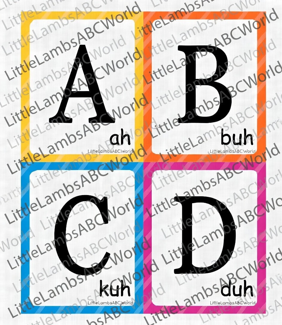 Alphabet Letter Sound Cards – A–Z Printable Set