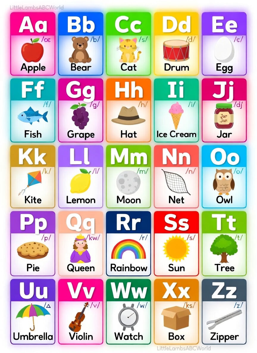 Free Alphabet Letter Sounds Chart – Phonics Printable (A–Z)