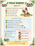 FREE Palm Sunday Printable for Kids | Christian Toddler Activity Sheet | Holy Week Learning